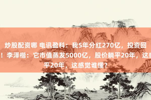 炒股配资哪 电讯盈科：我5年分红270亿，投资回报率18%！李泽楷：它市值蒸发5000亿，股价躺平20年，这感觉谁懂？